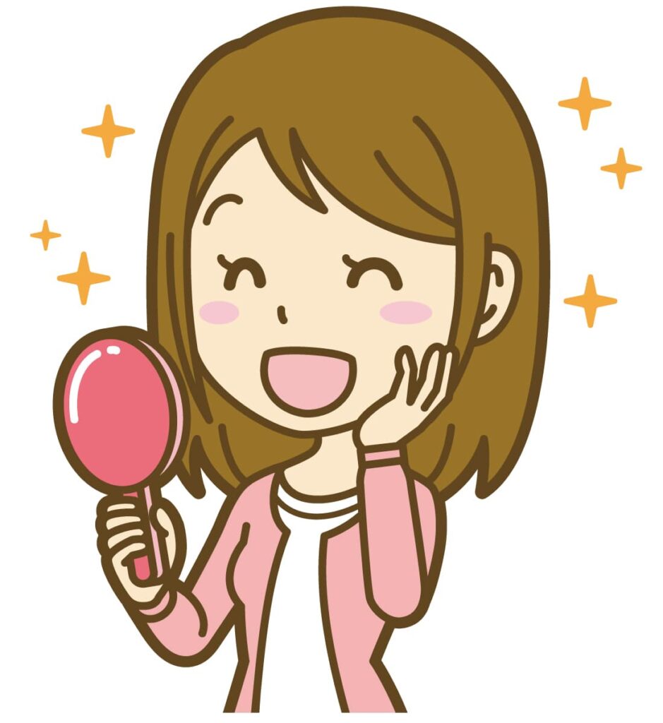 美肌の女性