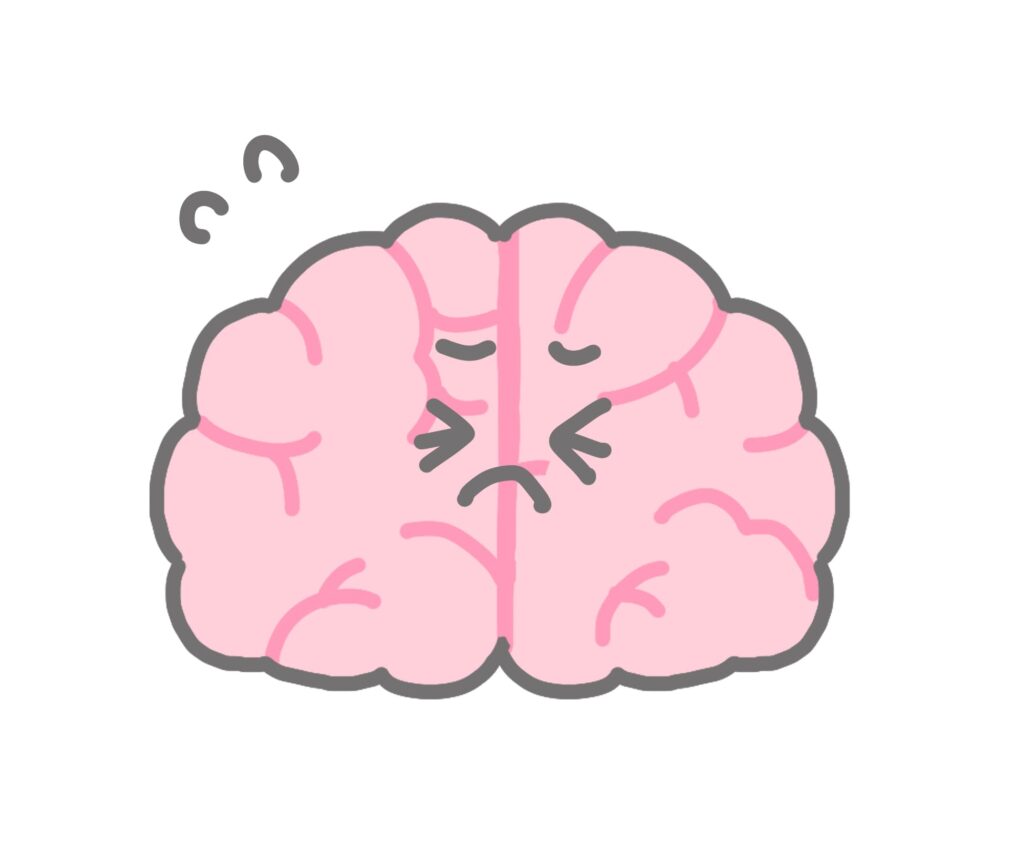 困っている脳